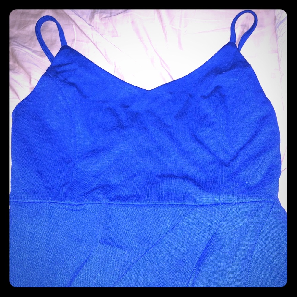 Blue cocktail dress